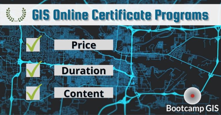 Best online GIS Certificate Programs: 4 Key criteria